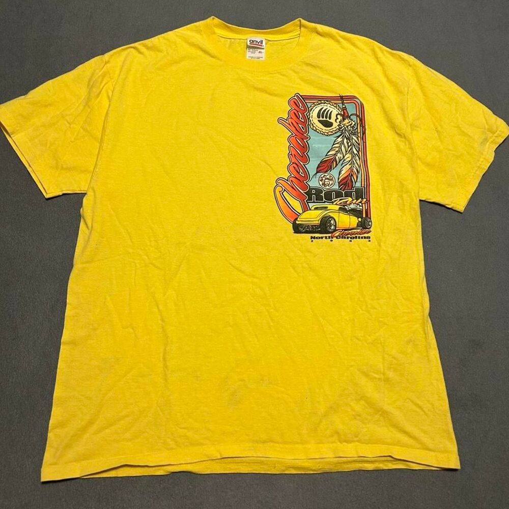 Anvil Men's Yellow T-shirt